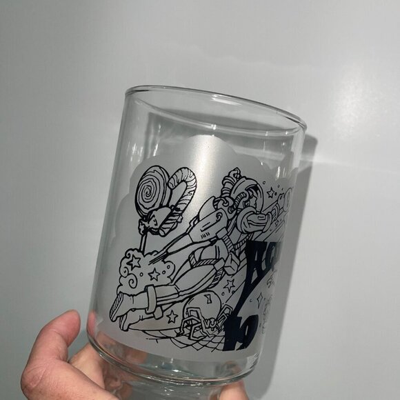 Krewe of Aquila Vintage 1984 Tall Drinking Glass Set of 4 New Orleans Mardi Gras - Picture 7 of 8